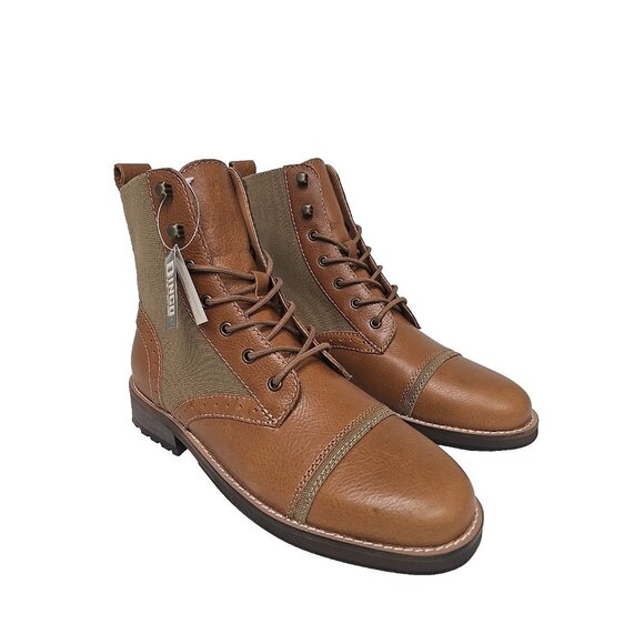 Dingo Men's DI 203 Andy 6" Leather Lace Up Casual Dress Boot Camel Size 10.5D - Picture 1 of 6